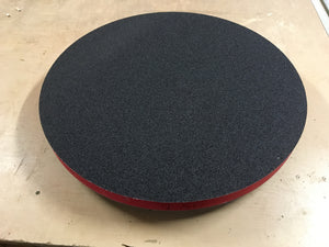 Double-sided radius dish with sand paper