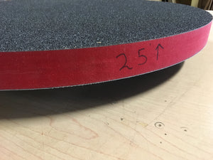 Double-sided radius dish with sand paper