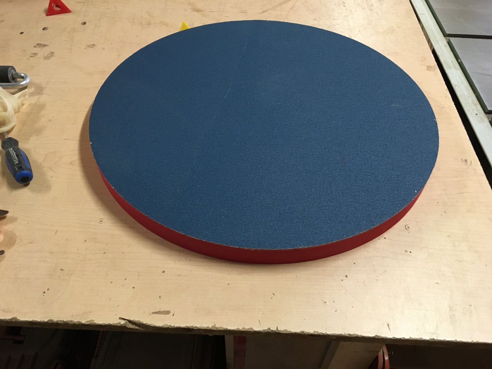 10' Radius Dish with sandpaper or 10' Rectangle Work-board